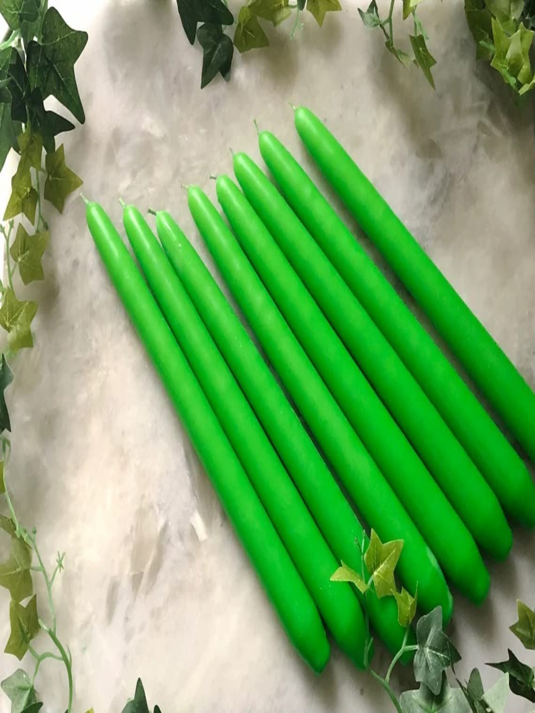 

atorakushon 8 Pcs Green Scented Tapered Candle