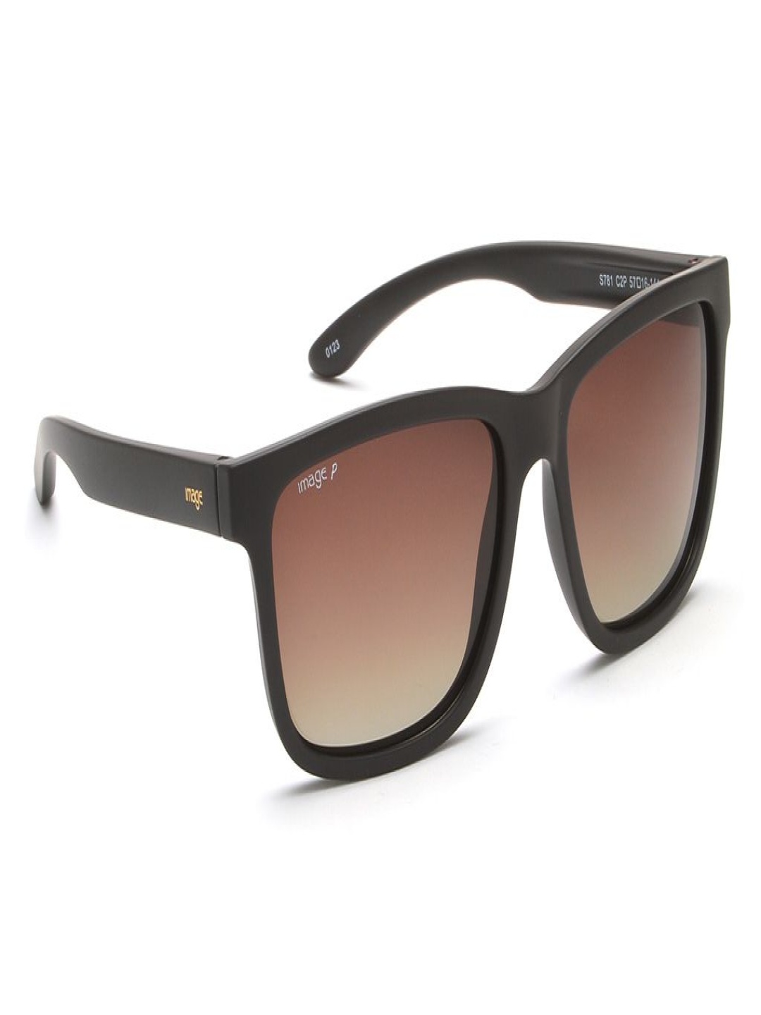 

Image Men Square Sunglasses with Polarised and UV Protected Lens IMS781C2PSG, Brown