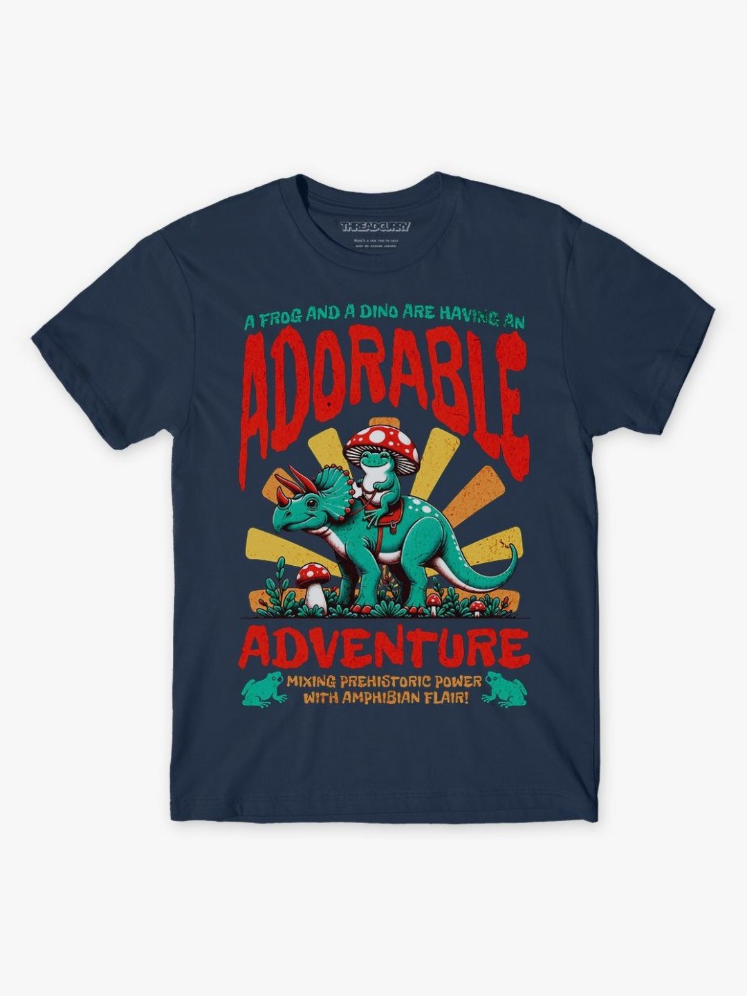 

THREADCURRY Boys Printed T-shirt, Navy blue