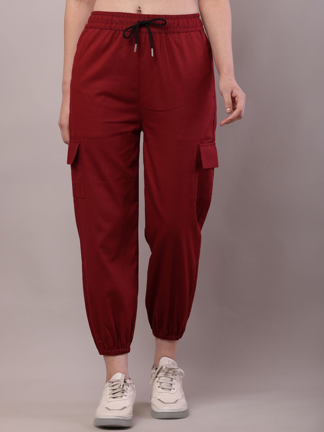 

Sellingsea Women Cargos Trousers, Maroon