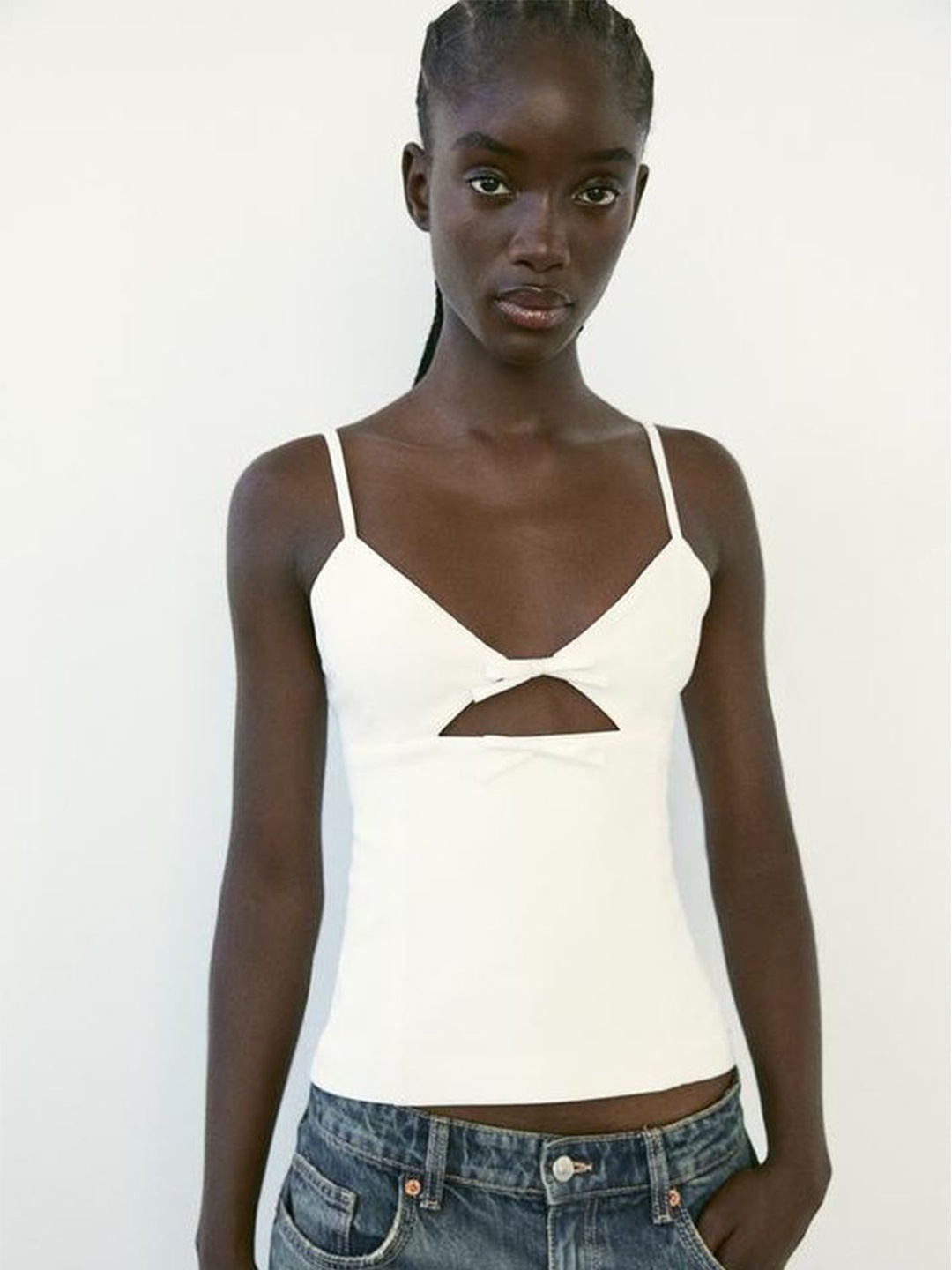 

LULU & SKY Women Fitted Top, White