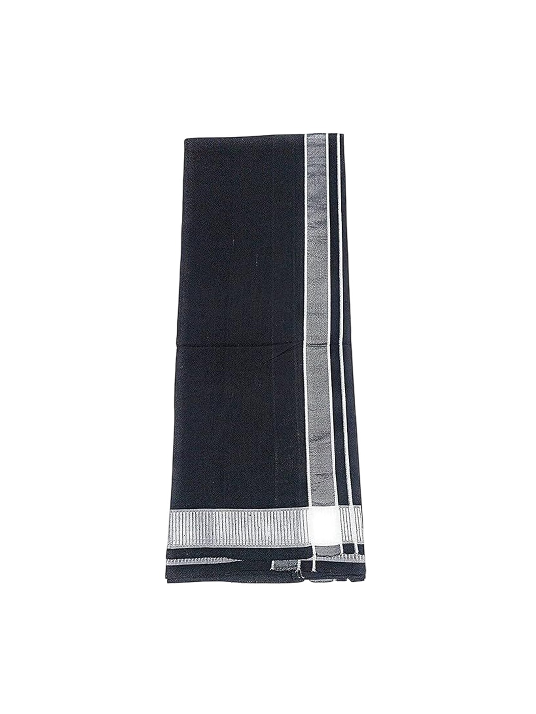 

Suman Tex Striped Cotton Lungi, Black