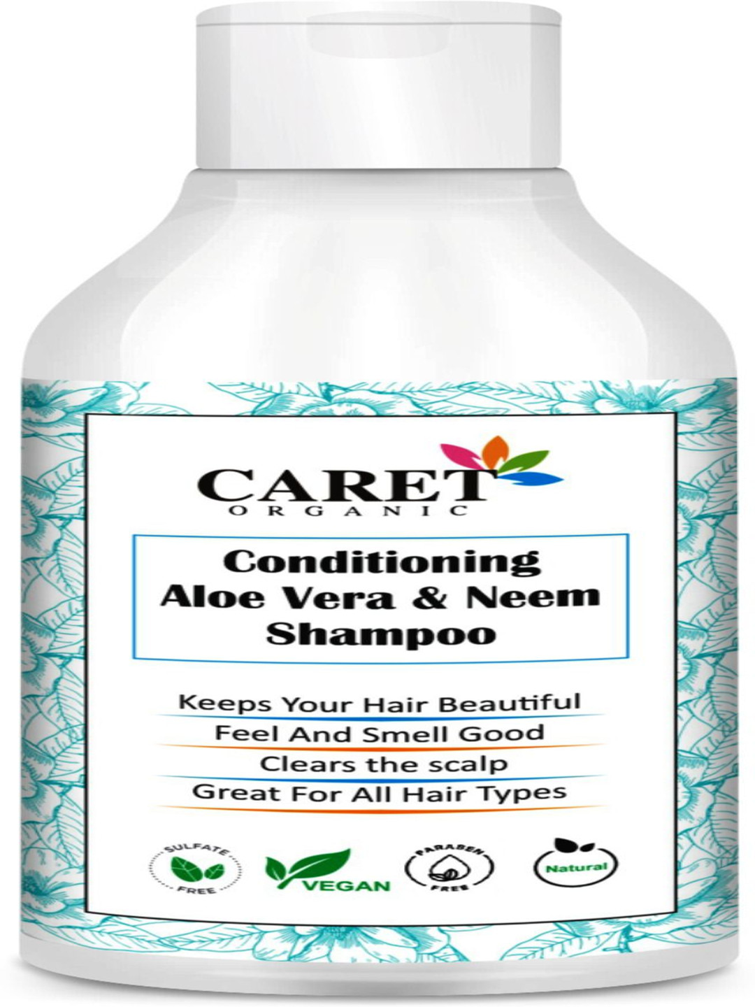 

CARET ORGANIC Set Of 2 Glutathione Vitamin C Soap & Conditioner Aloevera Neem Shampoo, Multi
