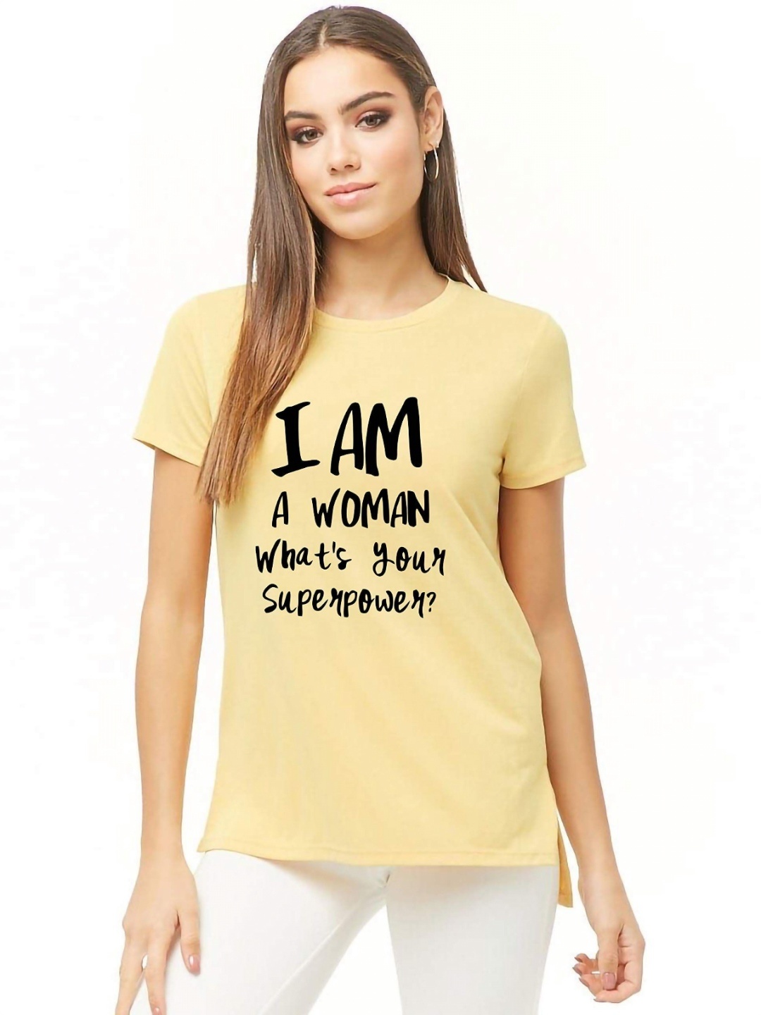

VLAM Women Printed T-shirt, Yellow