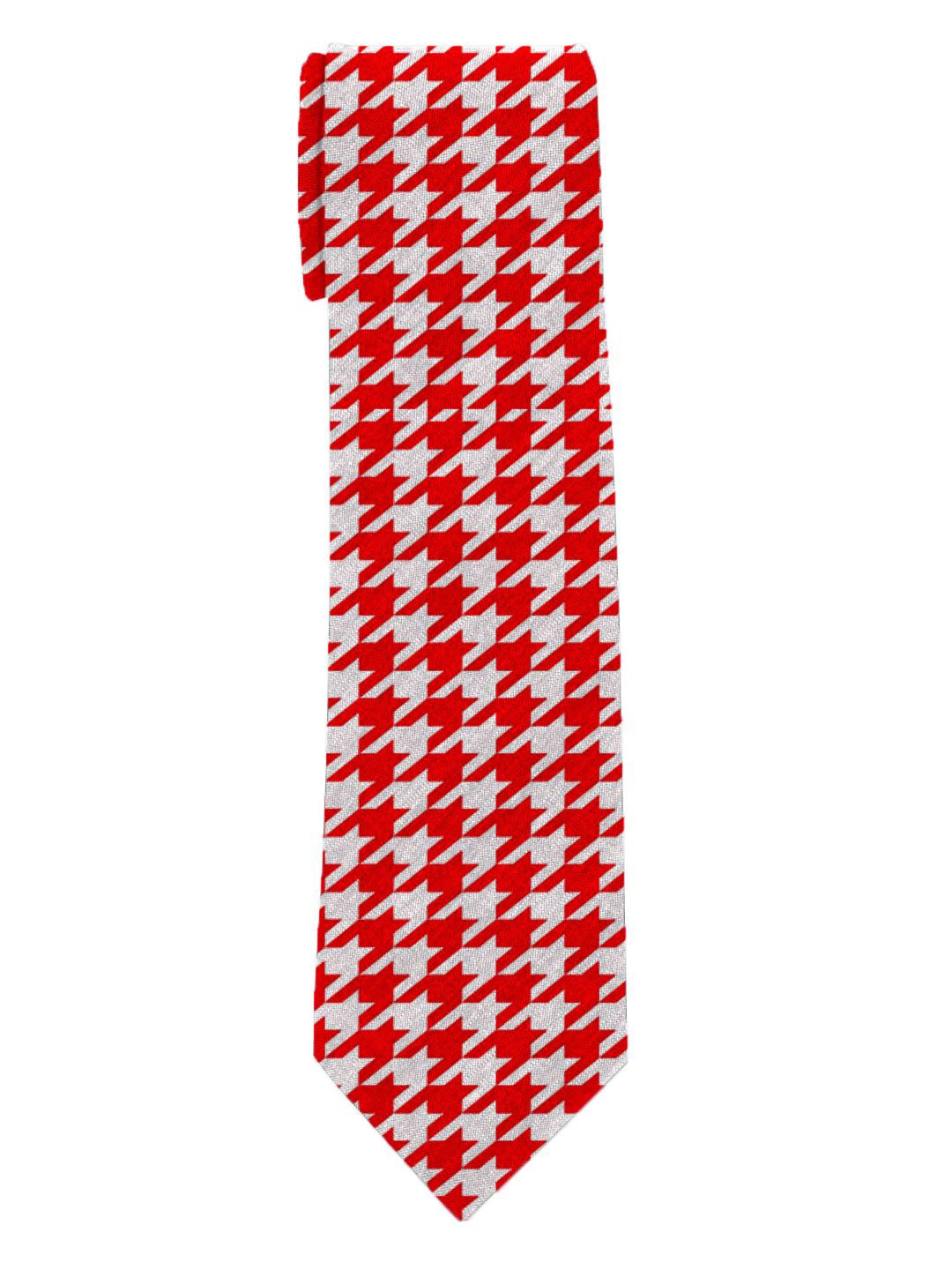 

Blacksmith Men Printed Broad Tie, Red