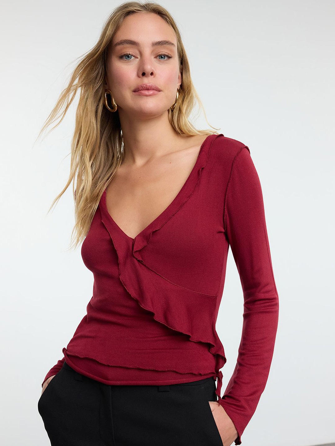 

Trendyol Wrap Top, Na