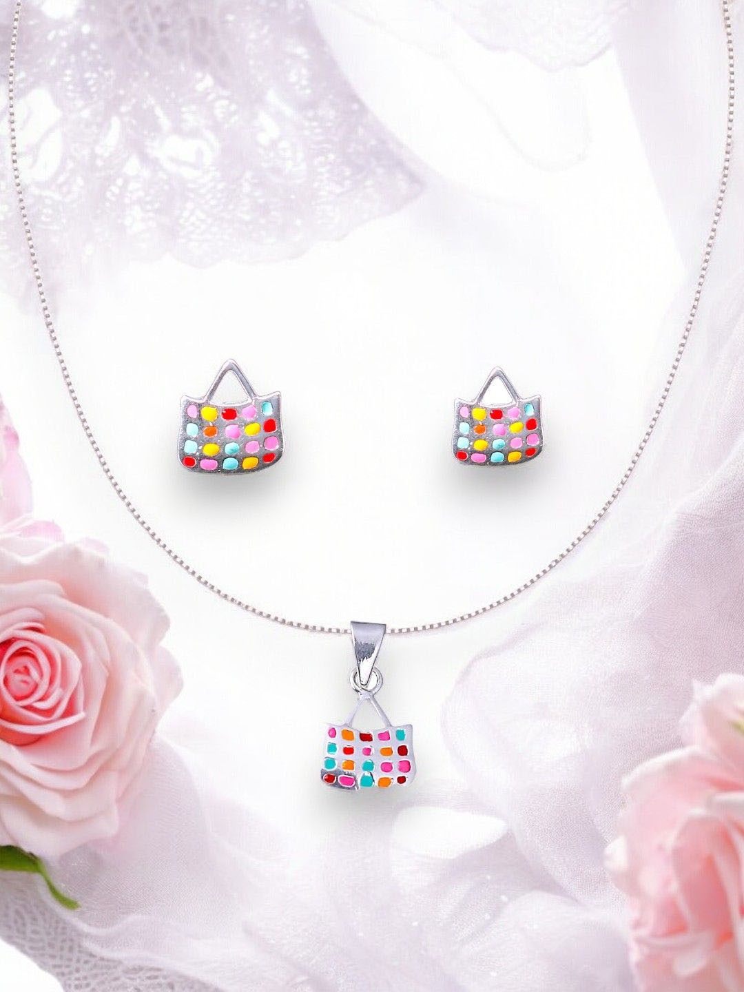 

Taraash 925 Sterling Silver Jewellery Set