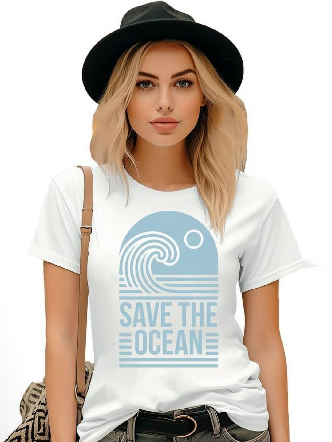 

VLAM Women Typography Printed Applique T-shirt, White