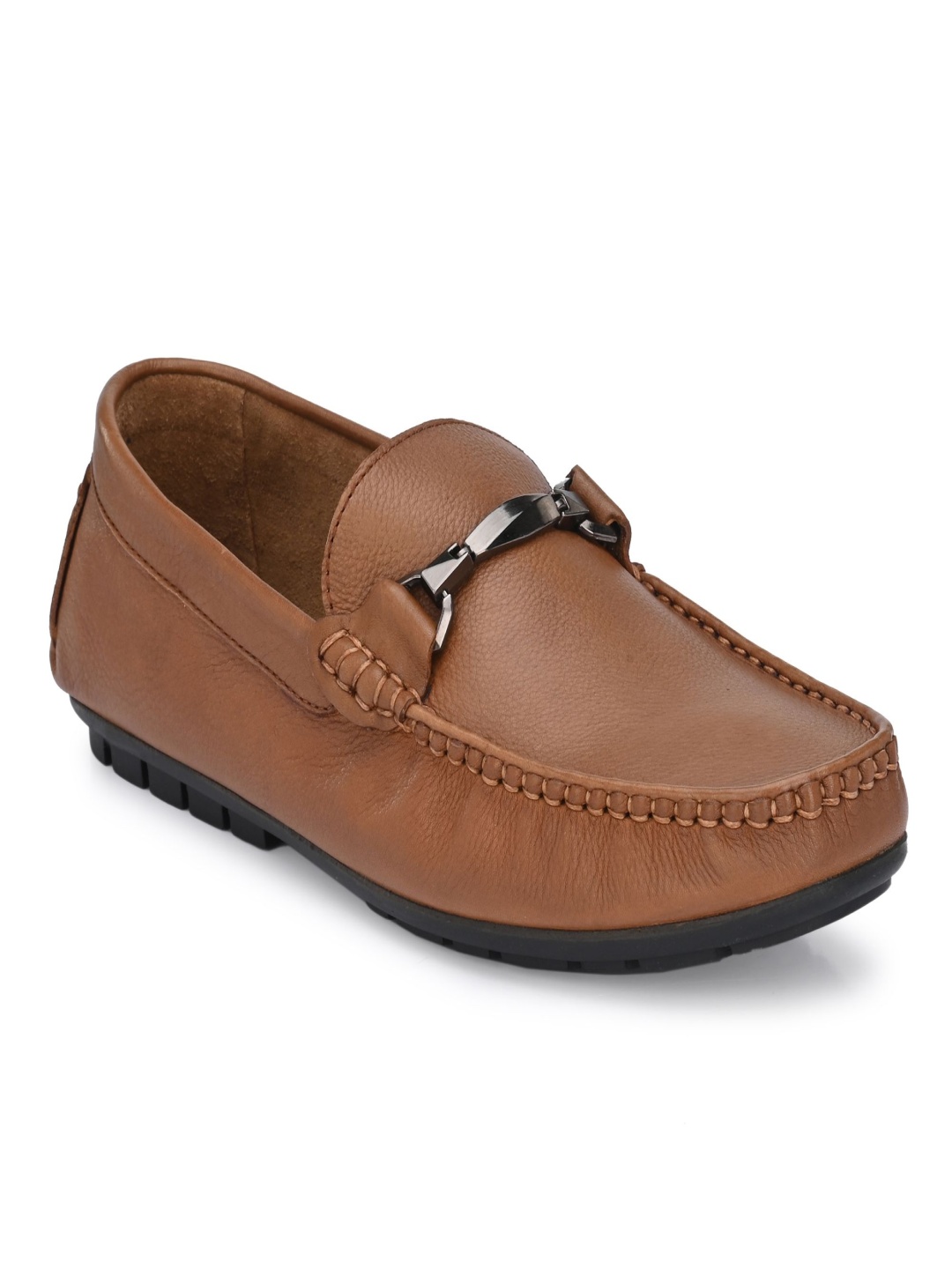 

Egoss Men Leather Lightweight Slip-On Loafers, Tan
