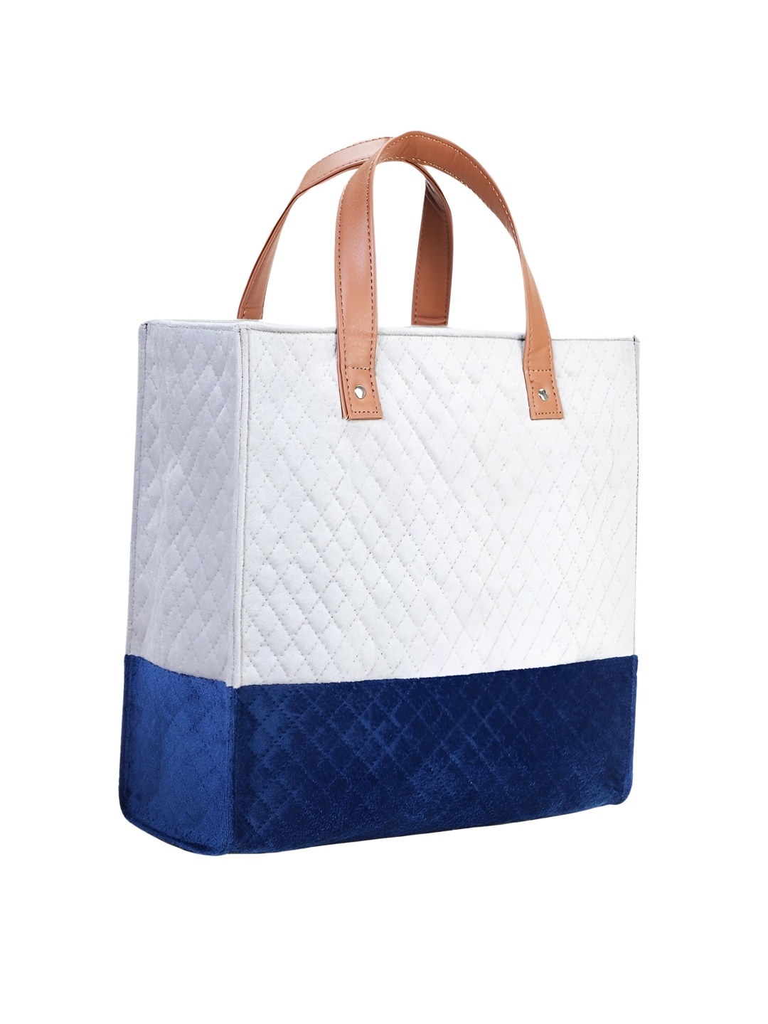 

Alpna Blue and White Checked Lunch bags Travel Accessory