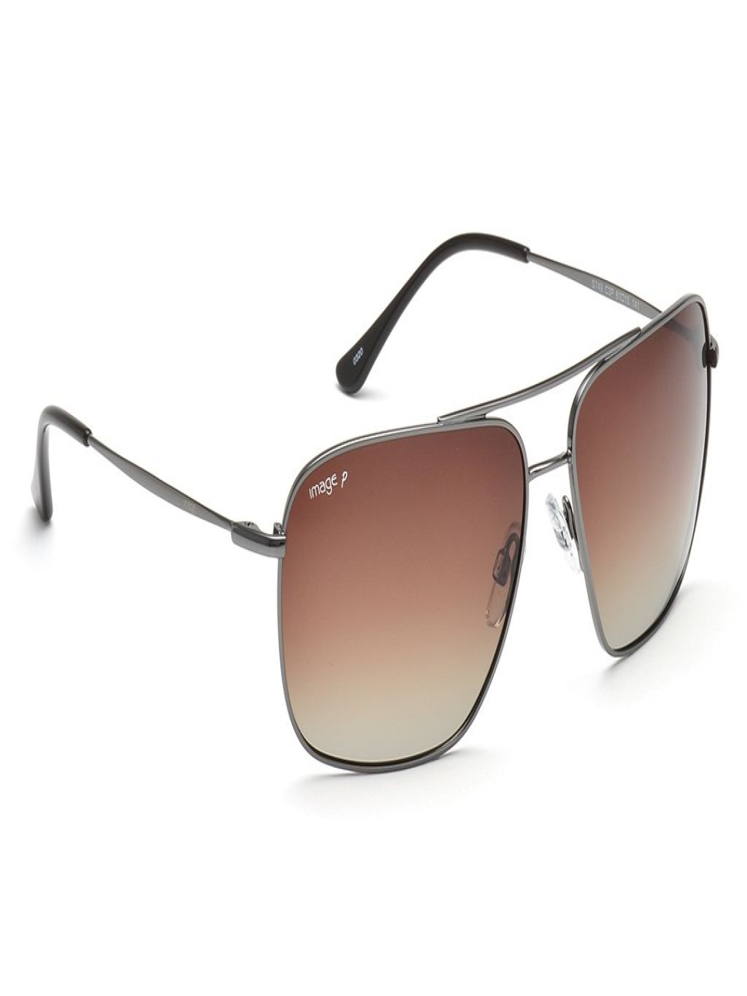 

Image Men Square Sunglasses with Polarised and UV Protected Lens IMS749C3PSG, Brown