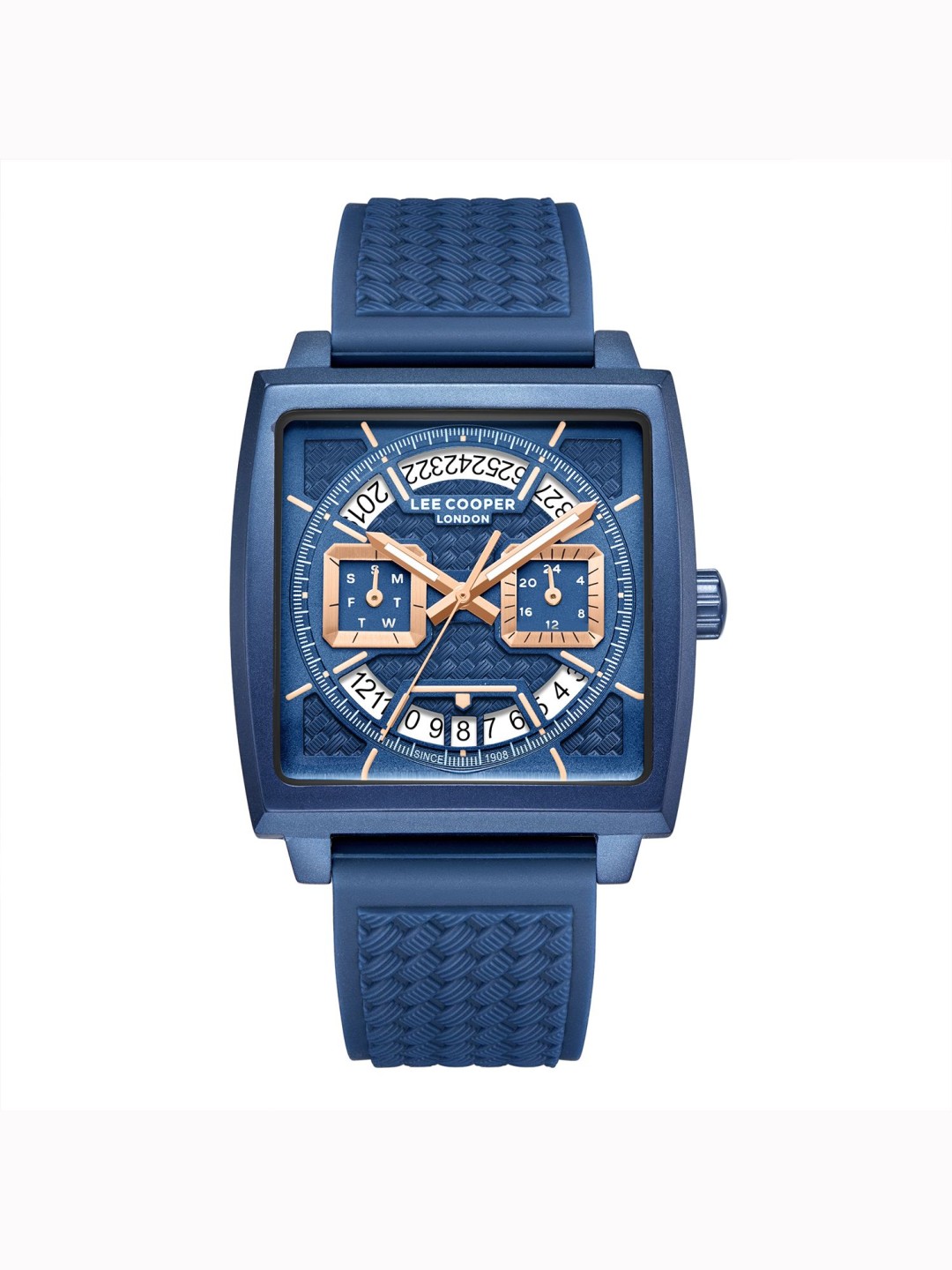

Lee Cooper Men Brass Dial & Straps Analogue Multi Function Watch LC08065.999, Blue