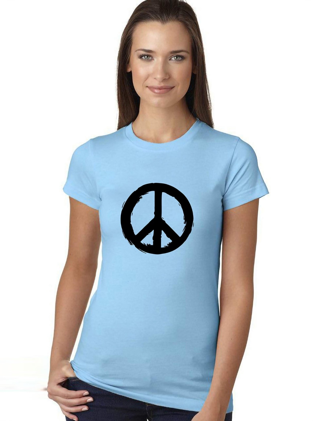 

VLAM Women Printed Cut Outs T-shirt, Blue