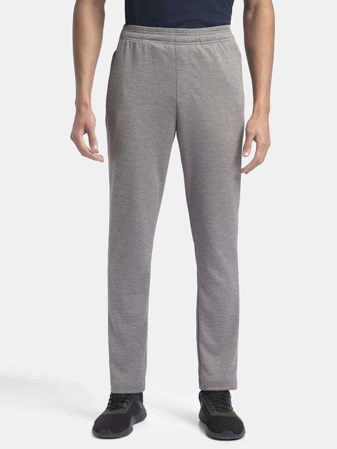 

Jockey Lightweight Microfiber Trackpant with Zipper Pockets and StayFresh Treatment - MV24, Grey