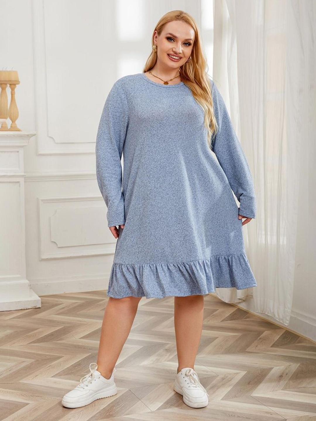 

LULU & SKY Women Plus Size A-Line Dress, Blue