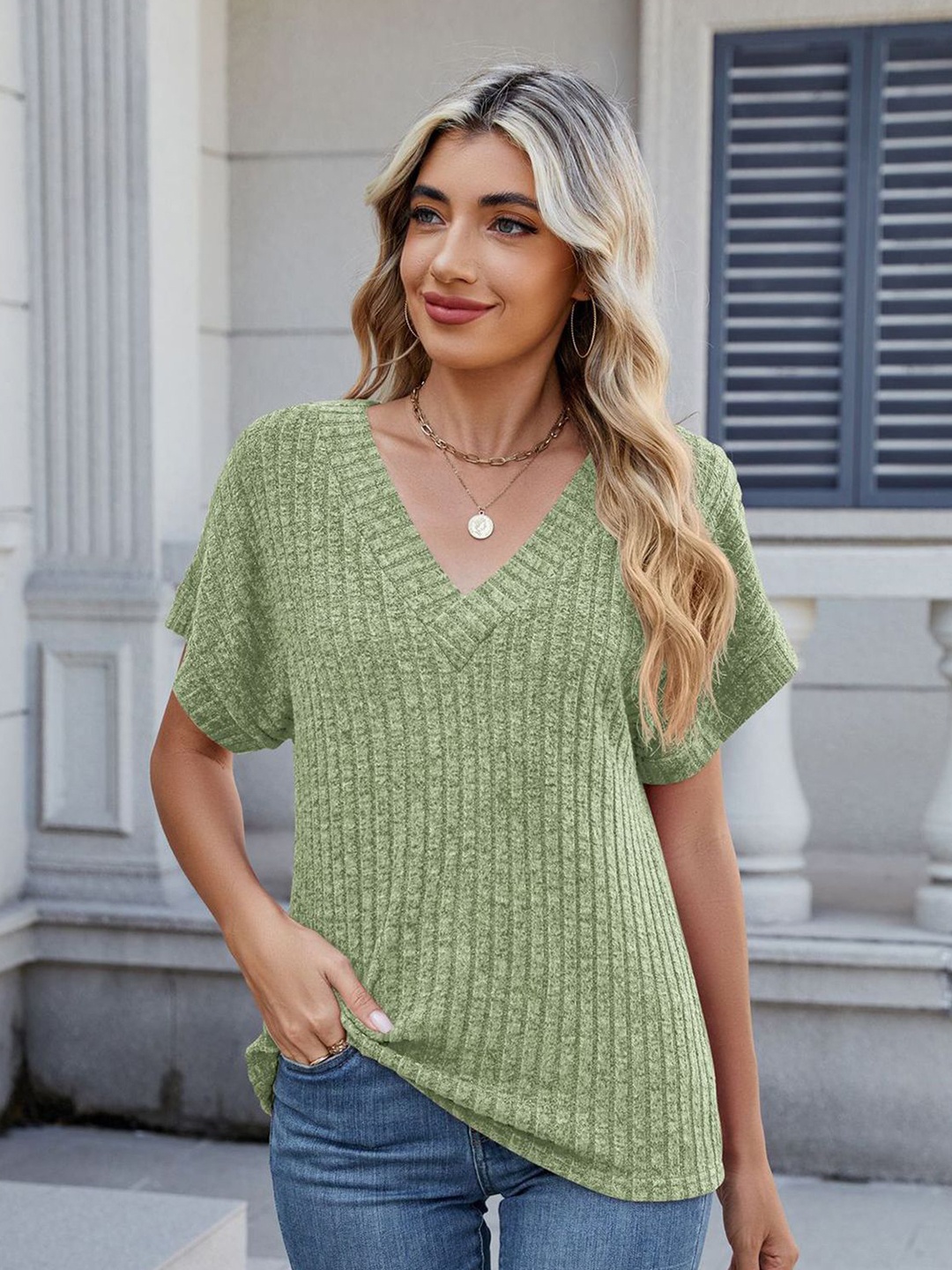 

StyleCast x Revolte Top, Green