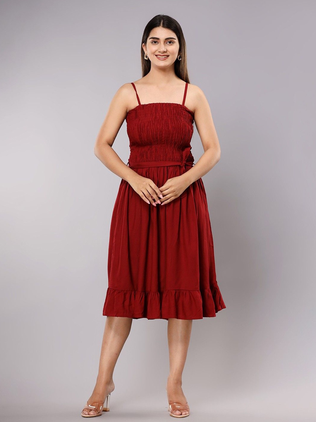 

Handish Midi Dress, Maroon
