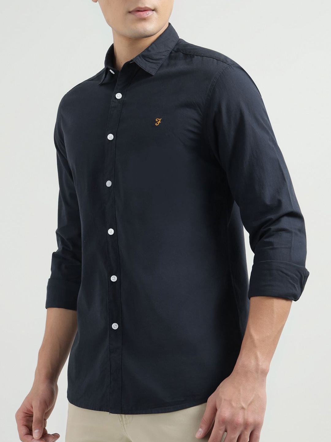 

Farah Men Opaque Casual Shirt, Navy blue