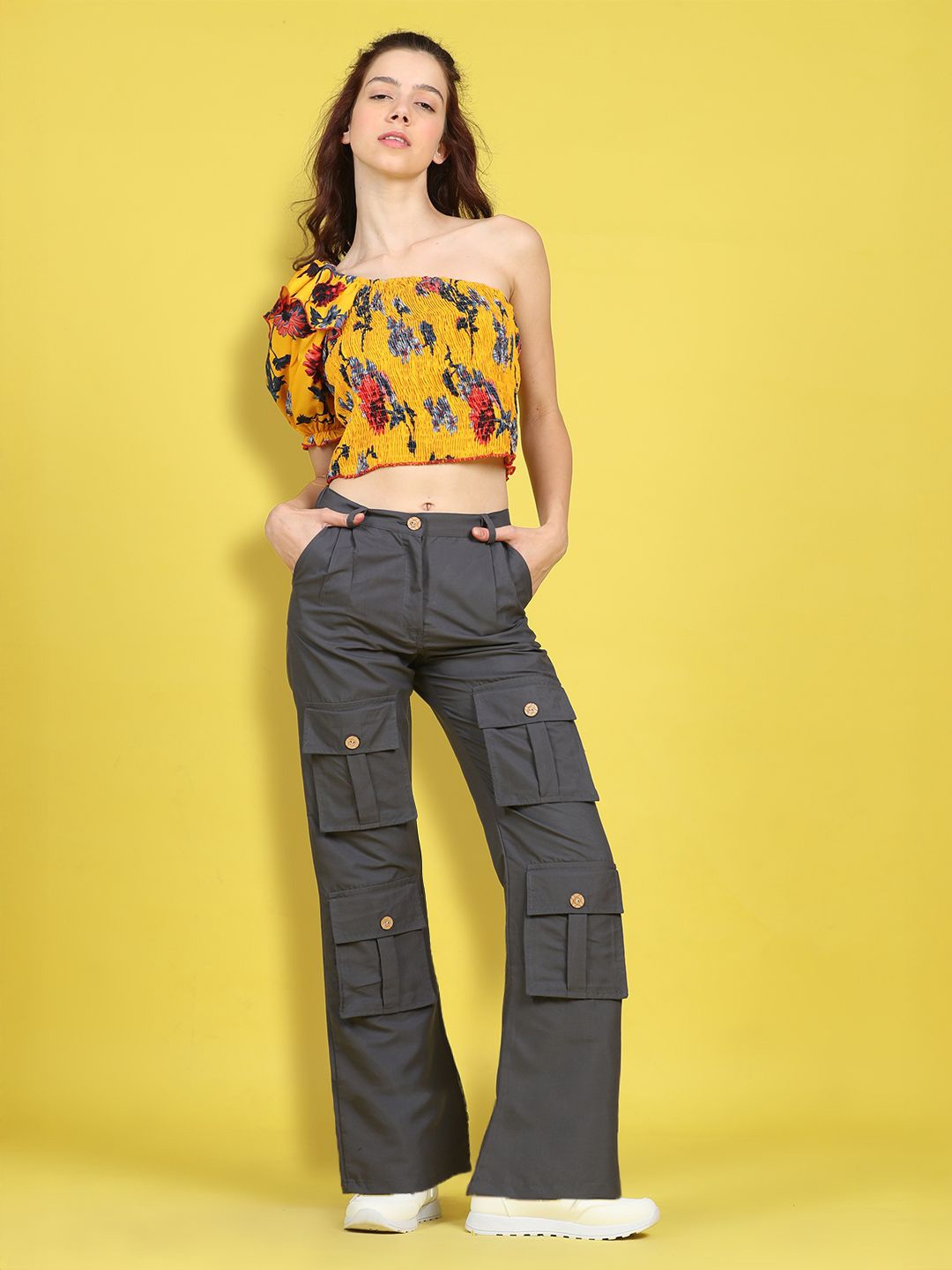 

Cutiekins Girls Printed Top with Trousers, Mustard
