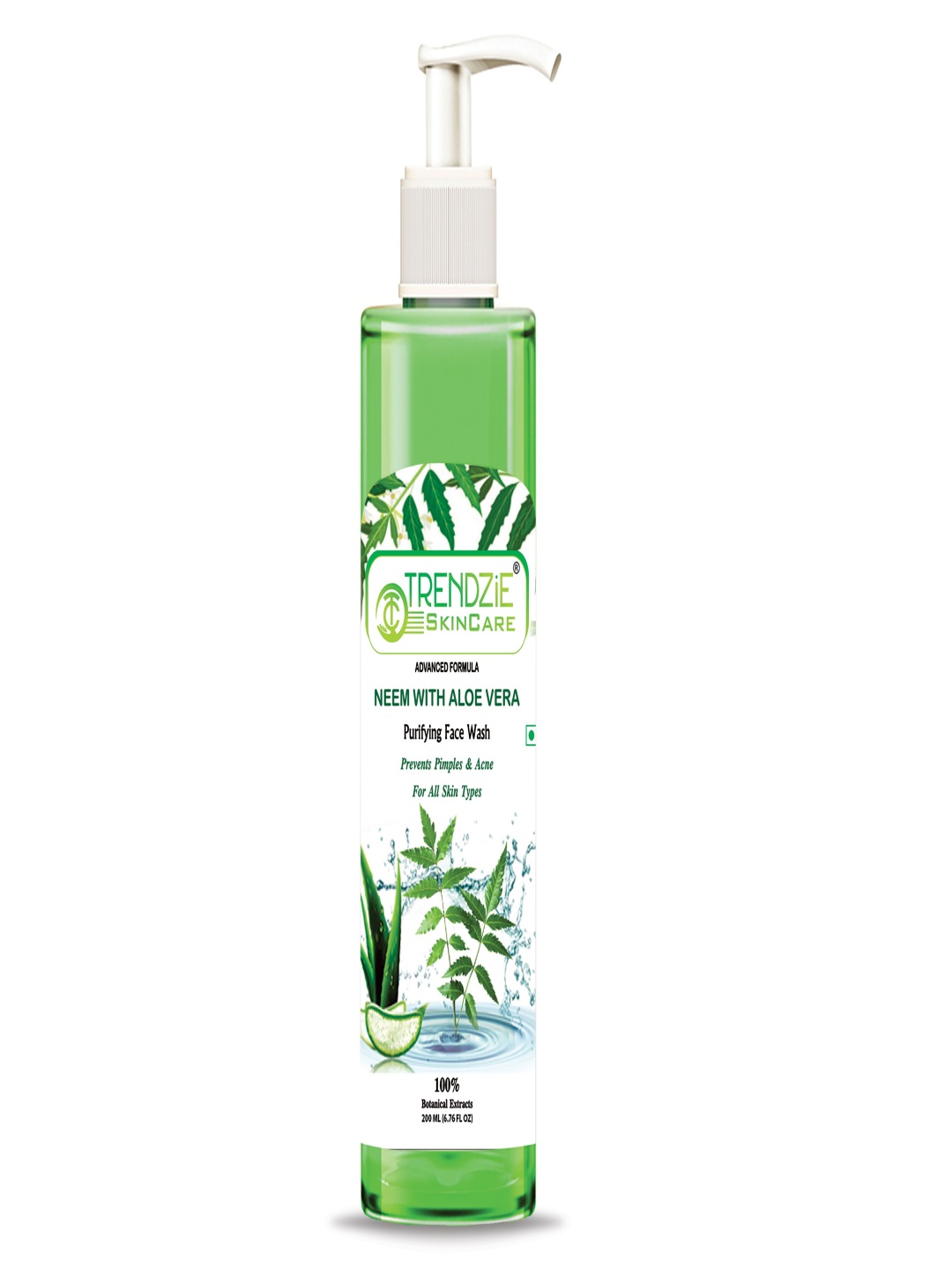 

TRENDZIE SKIN CARE Neem With Aloe Vera Purifying Face Wash - 200 ml, Green