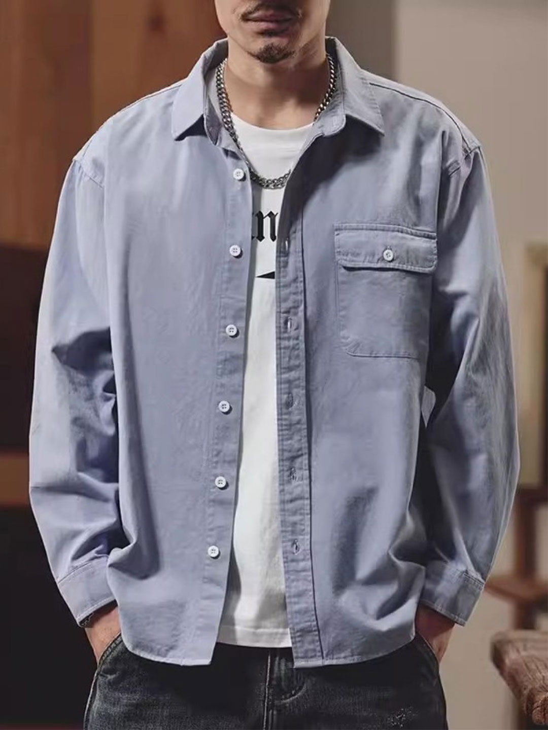 

StyleCast Men Opaque Casual Shirt, Blue