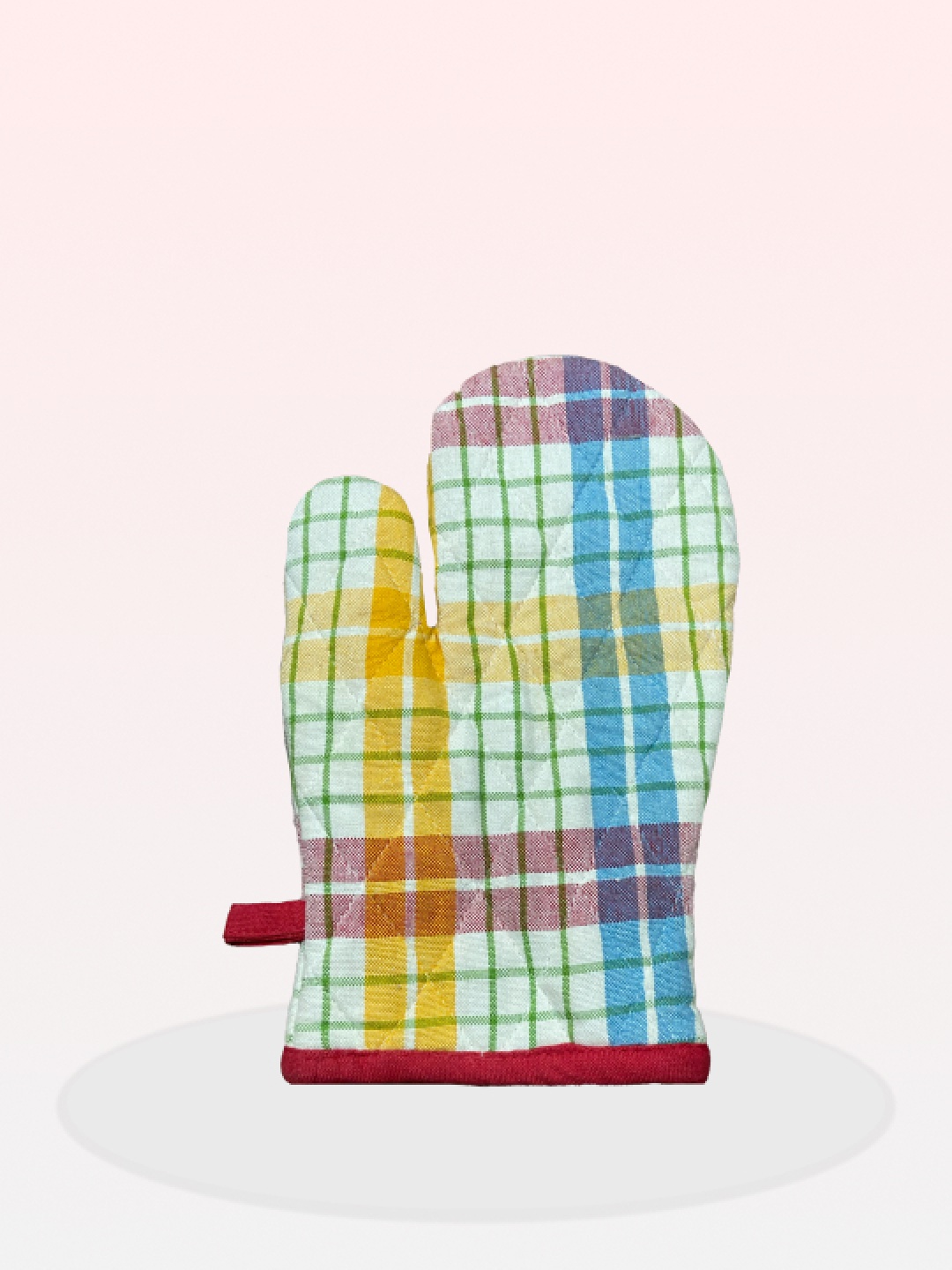 

SAJAVAT Blue & Yellow Printed Pure Cotton Oven Glove