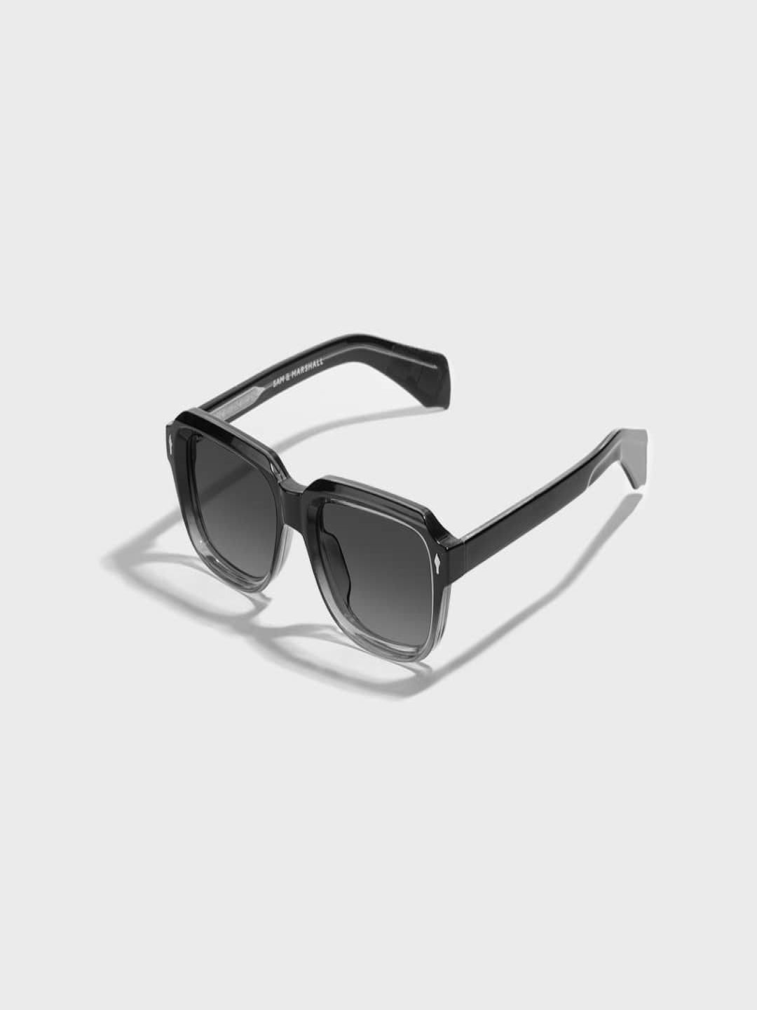 

SAM & MARSHALL Unisex Square Sunglasses with UV Protected Lens ANCIENT, Black