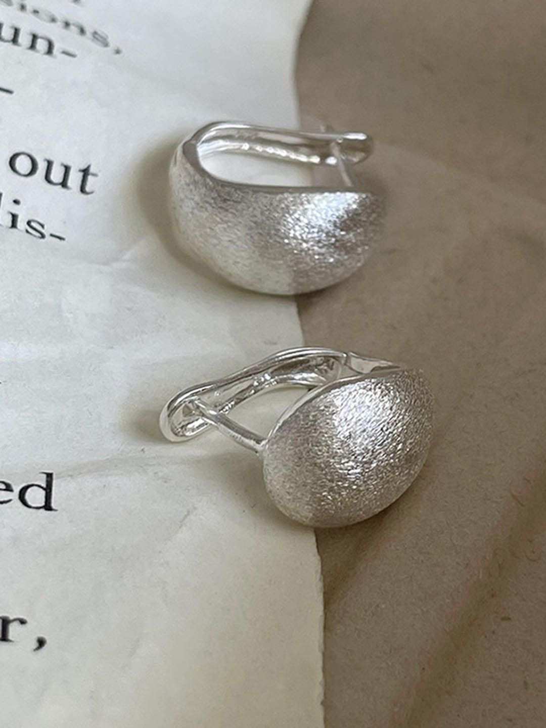 

StyleCast Contemporary Shaped Studs, Silver