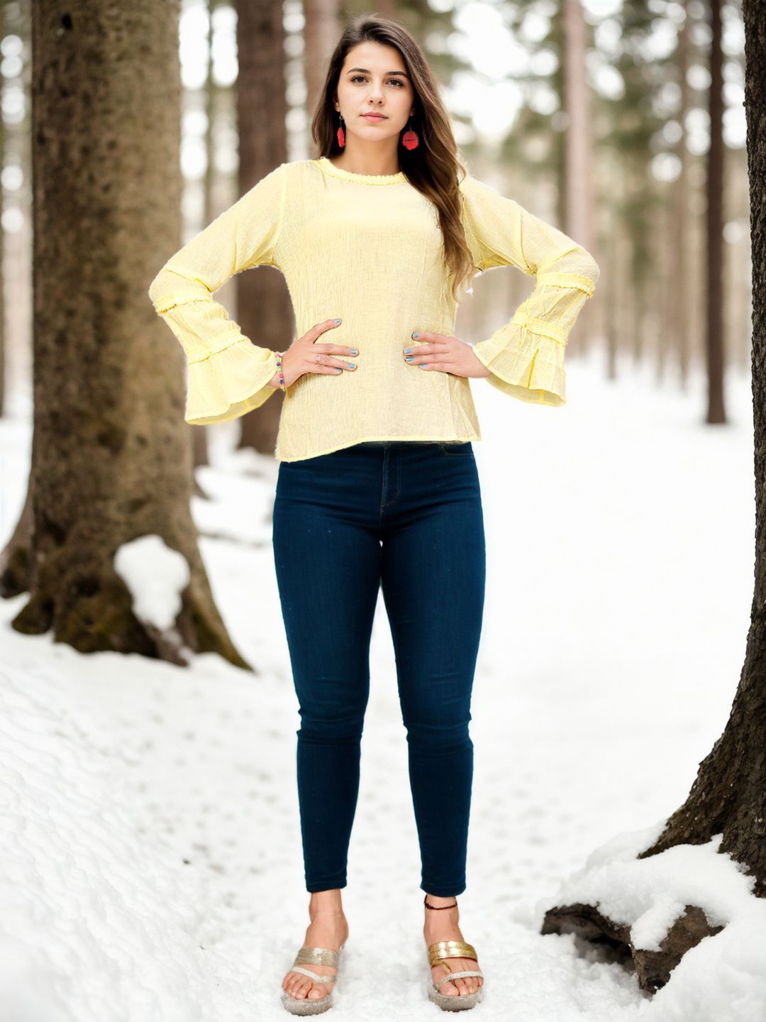 

Bucciato Private Limited Cotton Top, Yellow
