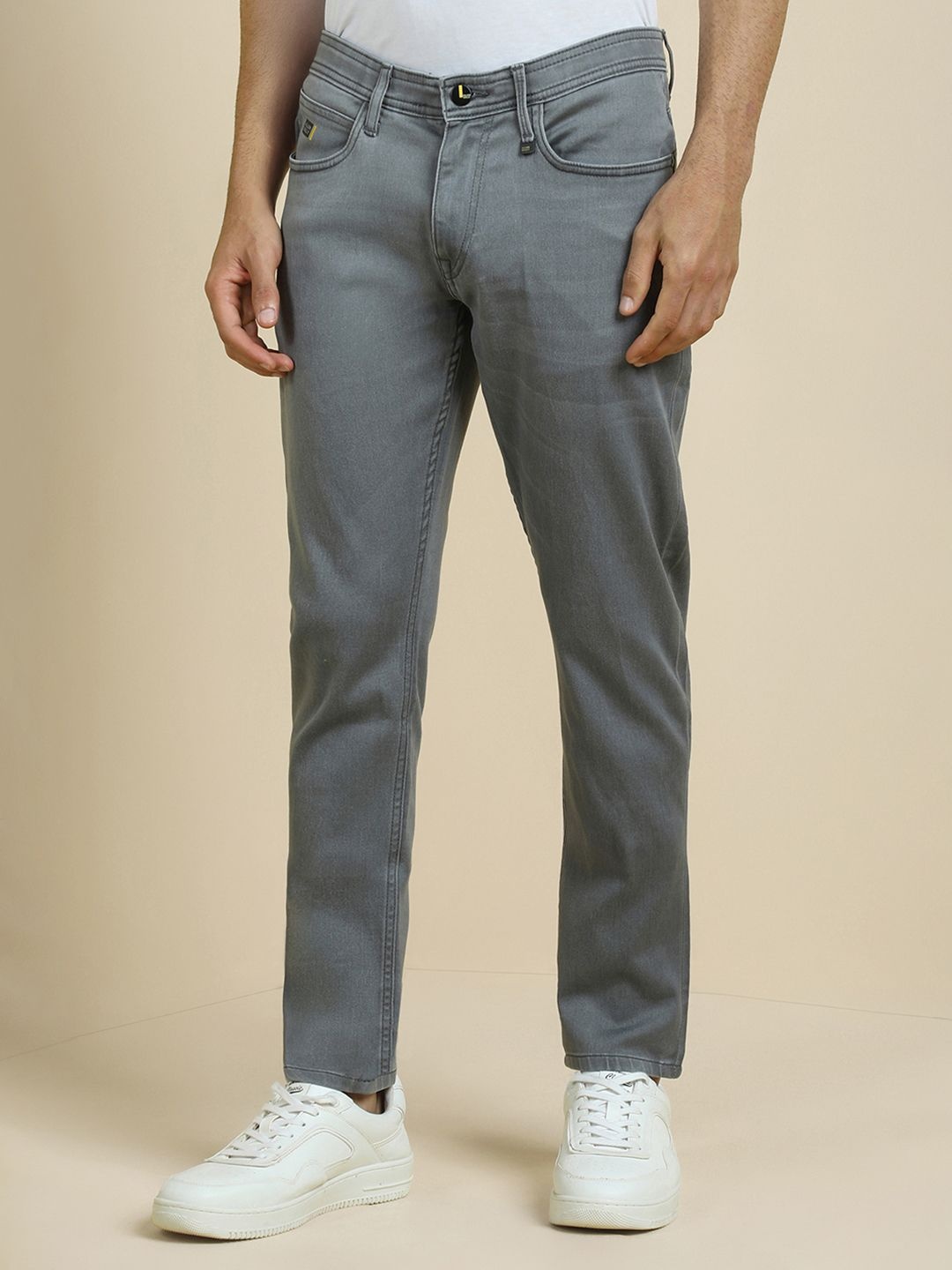 

Allen Solly Men Slim Fit Light Fade Mid-Rise Jeans, Grey