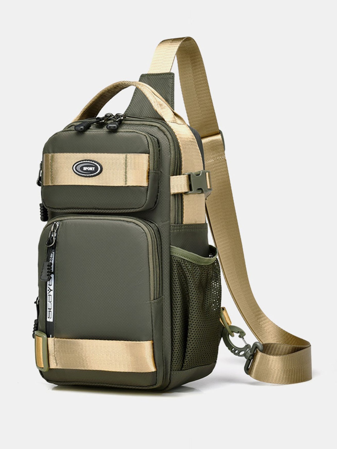 

Carry Trip Unisex Solid Backpack, Green