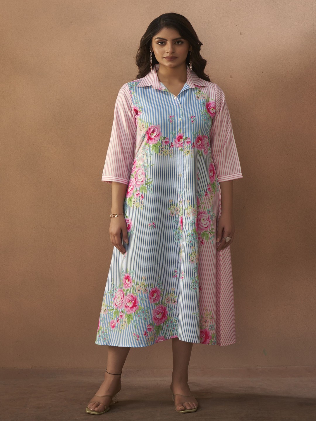 

Anouk Women Printed Ethnic Dress, Pink