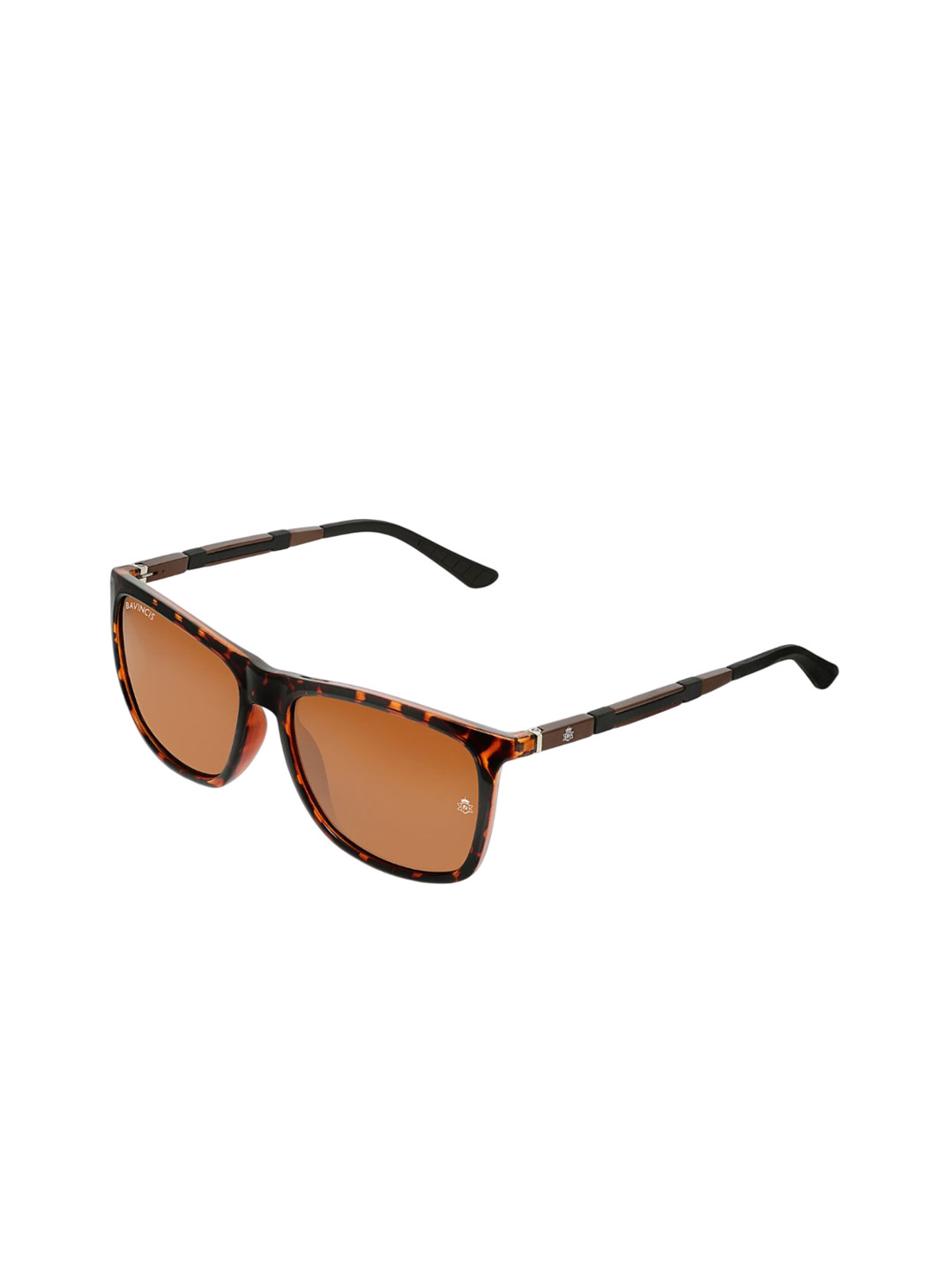 

BAVINCIS Unisex Square Sunglasses with UV Protected Lens, Brown