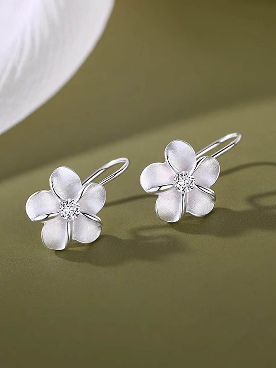 

StyleCast Silver-Toned Contemporary Shaped Studs