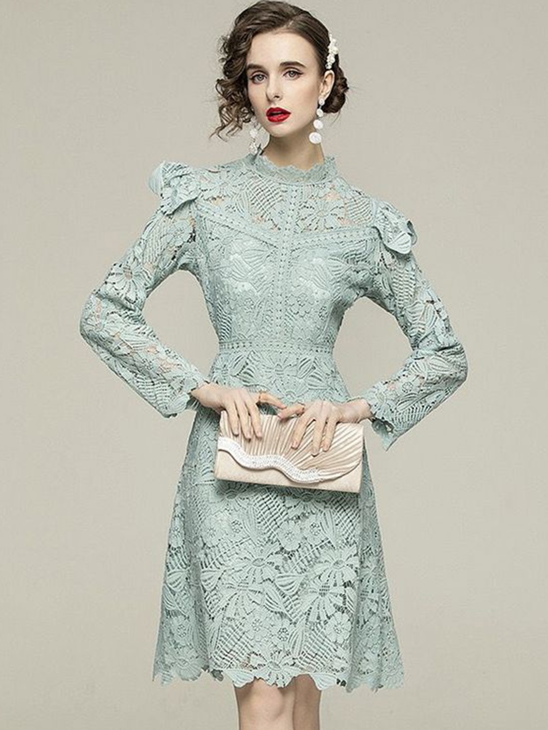 

PANKH A-Line Dress, Blue