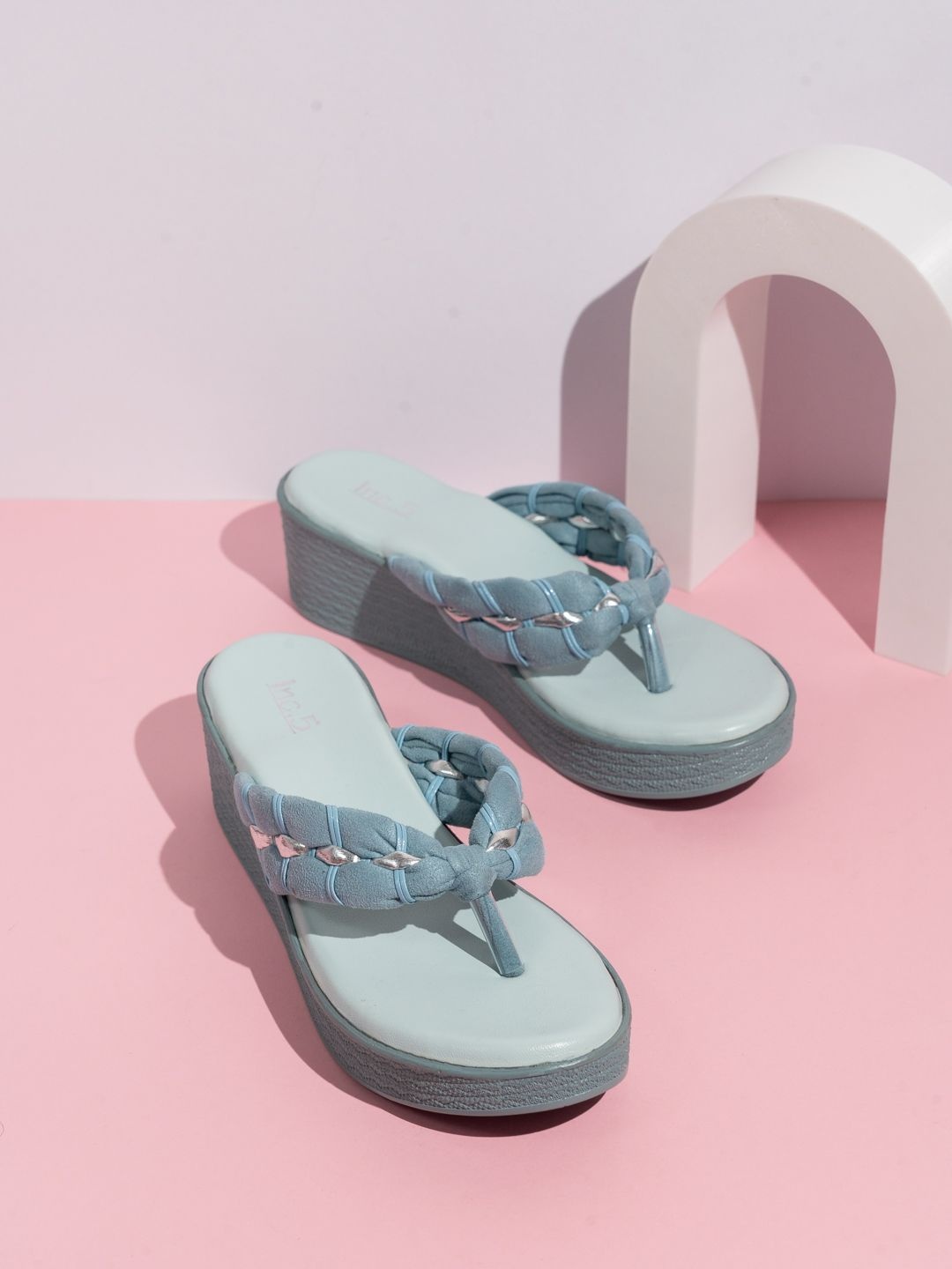 

Inc 5 Women Flatform Sandals, Blue