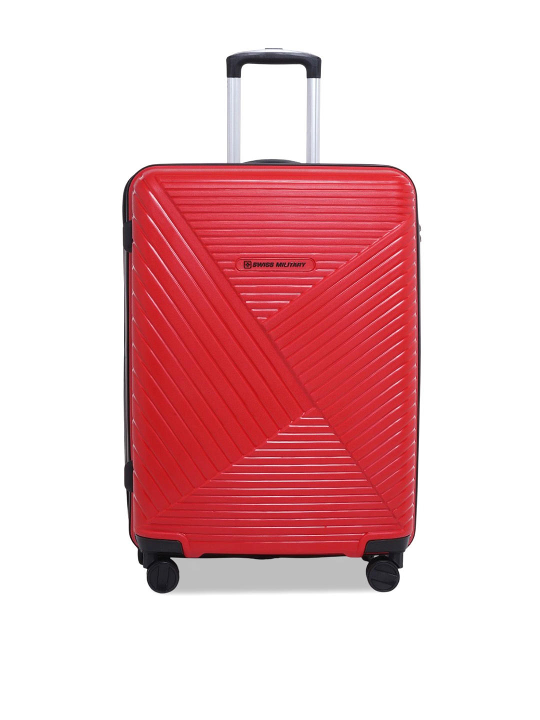 

SWISS MILITARY Zurich Spinner Hard Sided Trolley Suitcase, Red