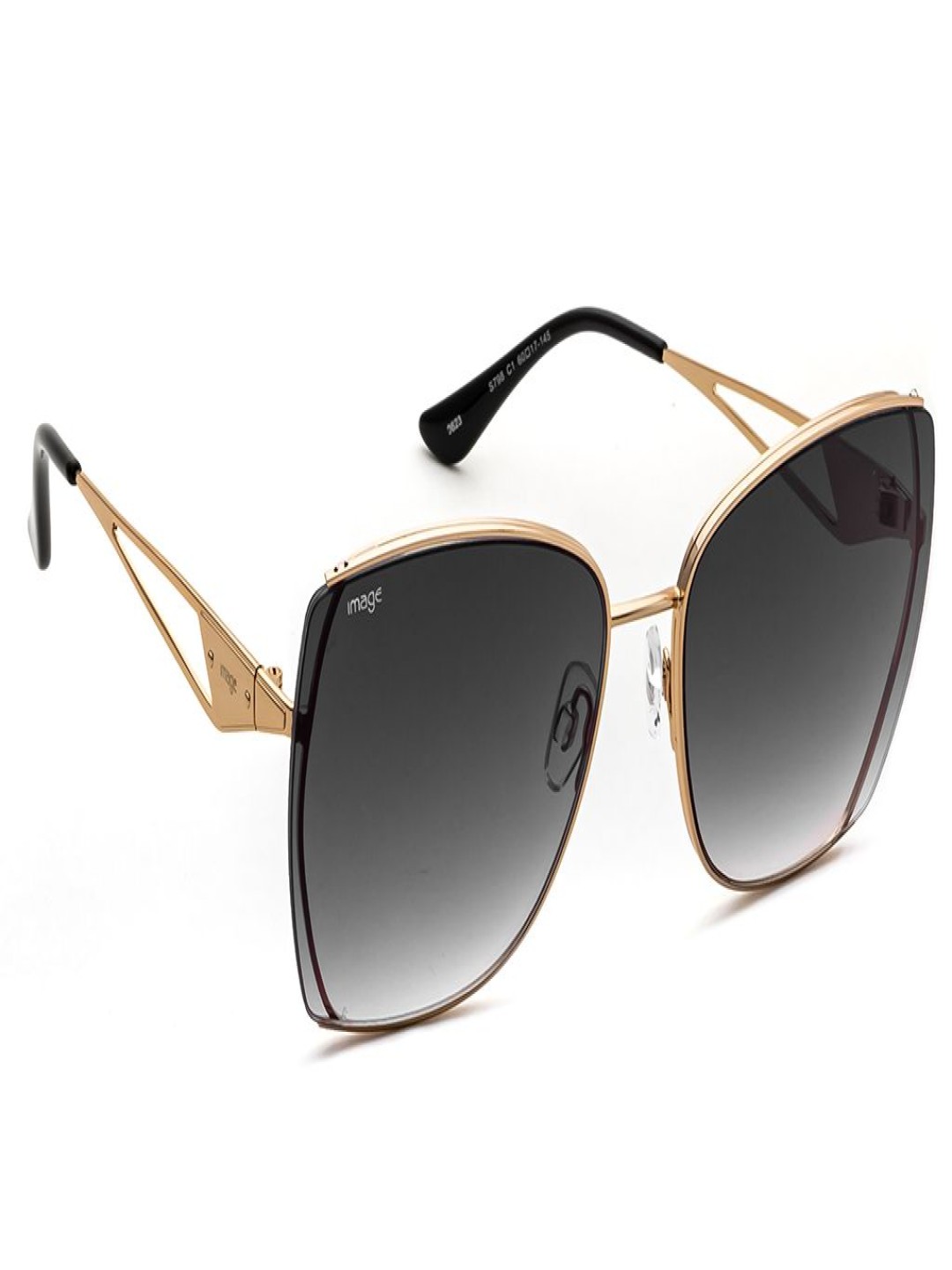 

Image Women Butterfly Sunglasses with UV Protected Lens IMS798C1SG-Gold, Grey