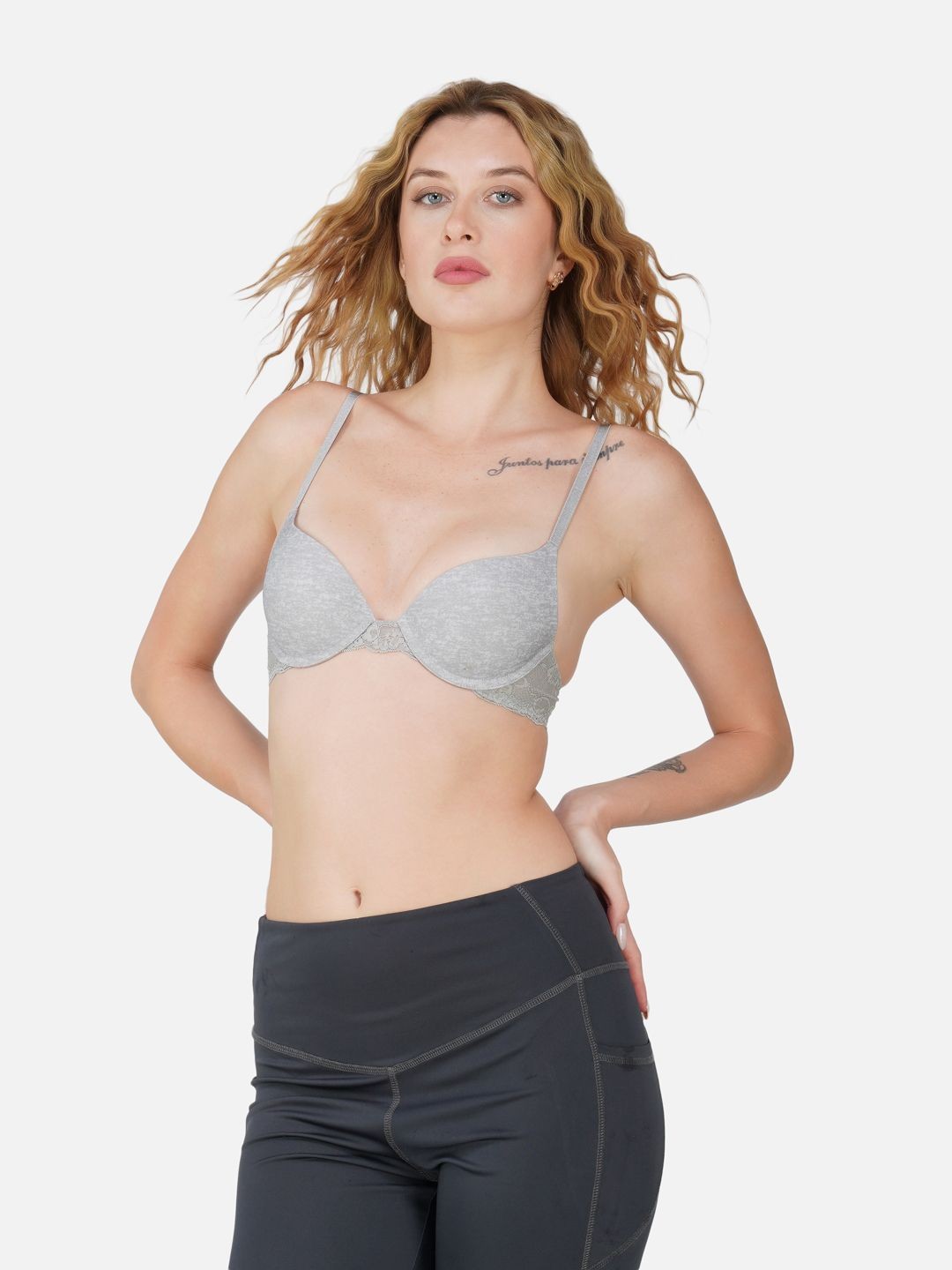 

Carlton London Women Full Coverage Lightly Padded Bra, Steel