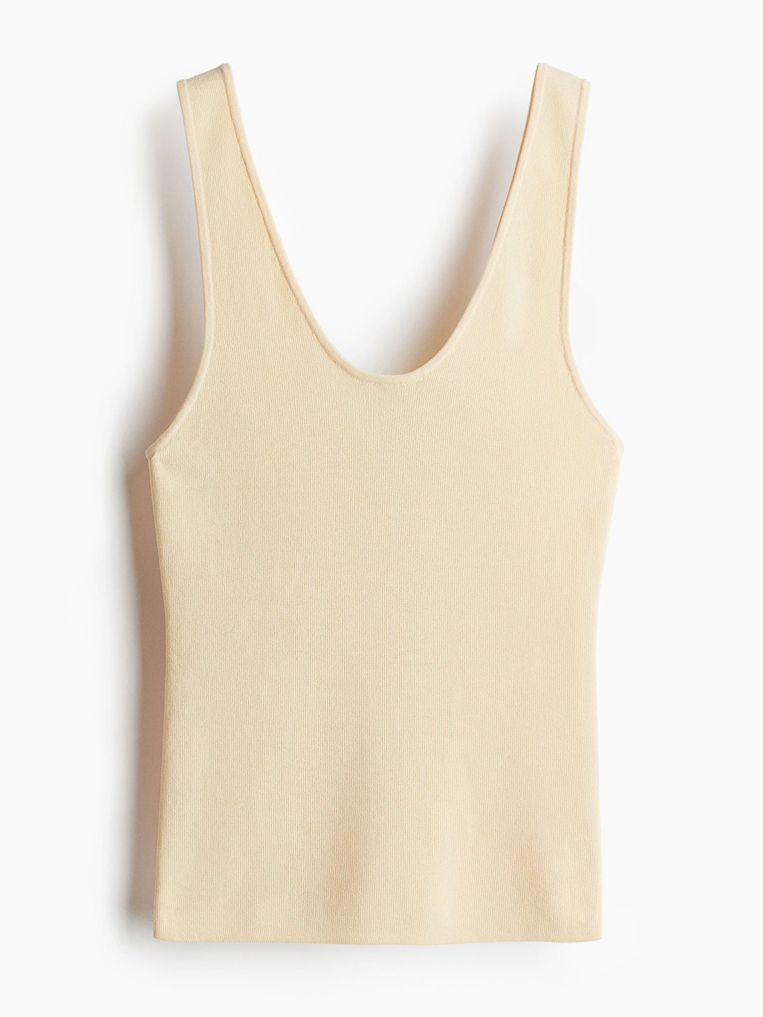 

H&M Knitted Vest Top, Yellow