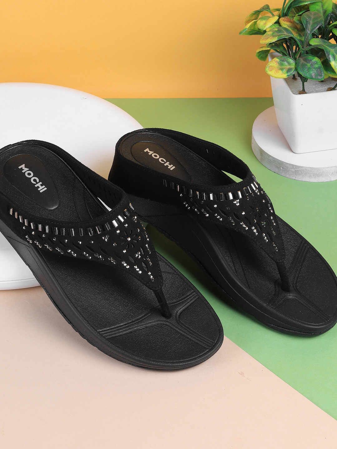 

Mochi Embellished Block Pumps, Black