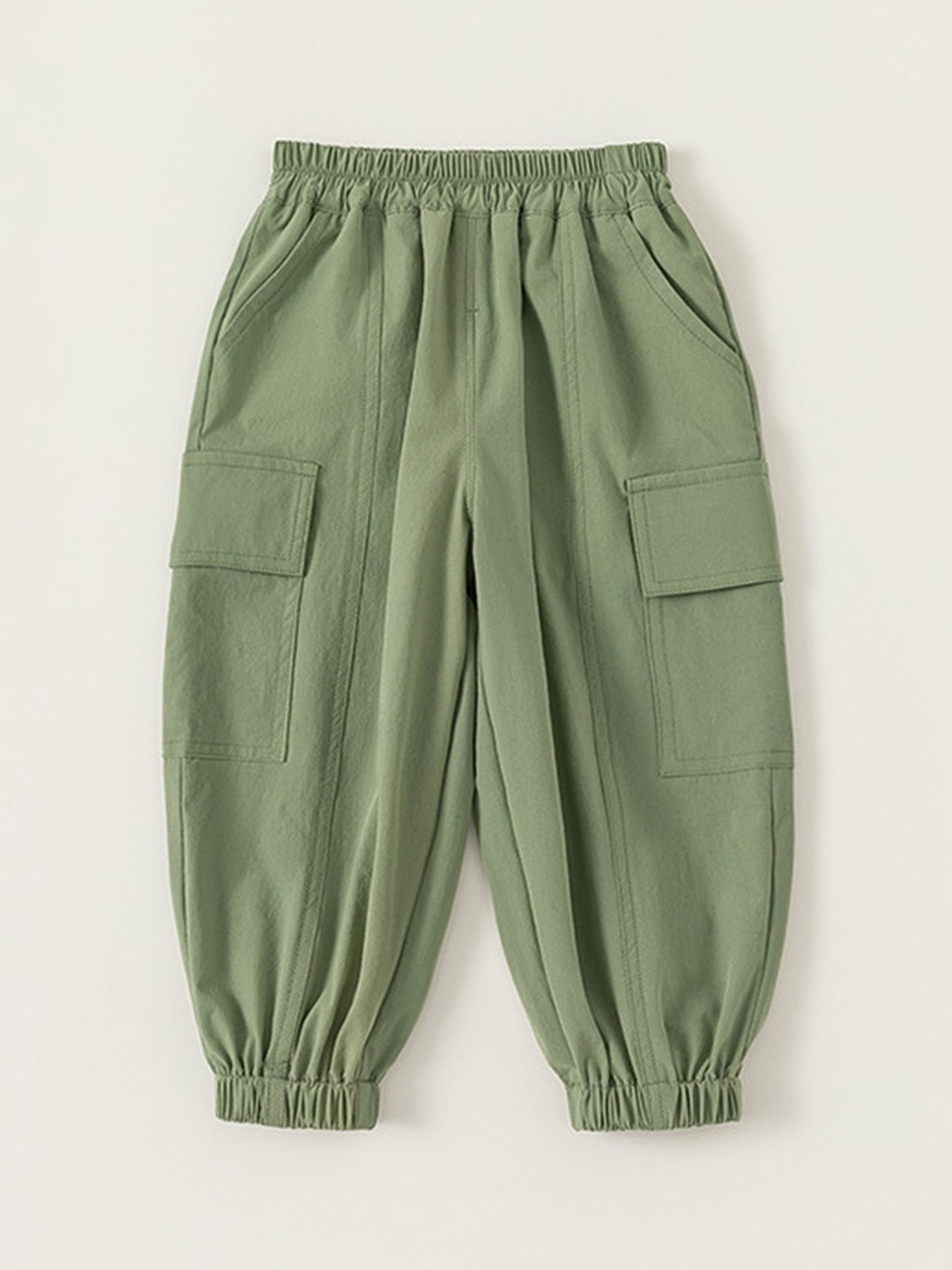 

LULU & SKY Kids Relaxed-Fit Mid-Rise Joggers, Green