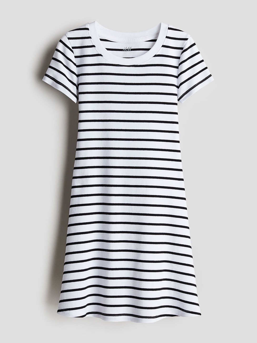 

H&M Short-Sleeved Jersey Dress, White