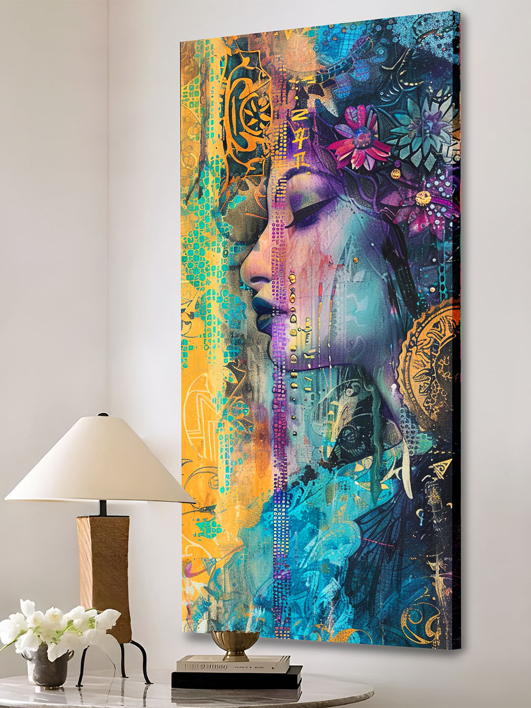 

Art Street Blue & Yellow 1 Piece Canvas Other Wall Paintings
