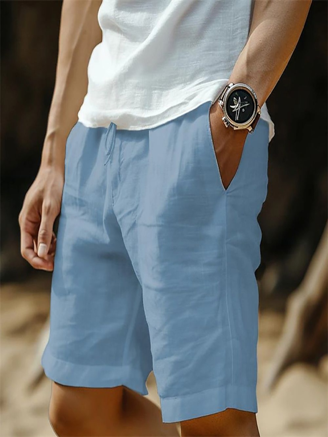 

StyleCast x Revolte Men Regular Fit Shorts, Blue