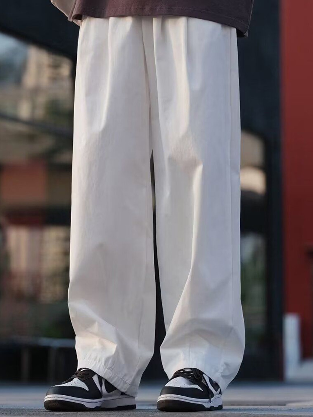 

StyleCast Men Straight Fit Trousers, White