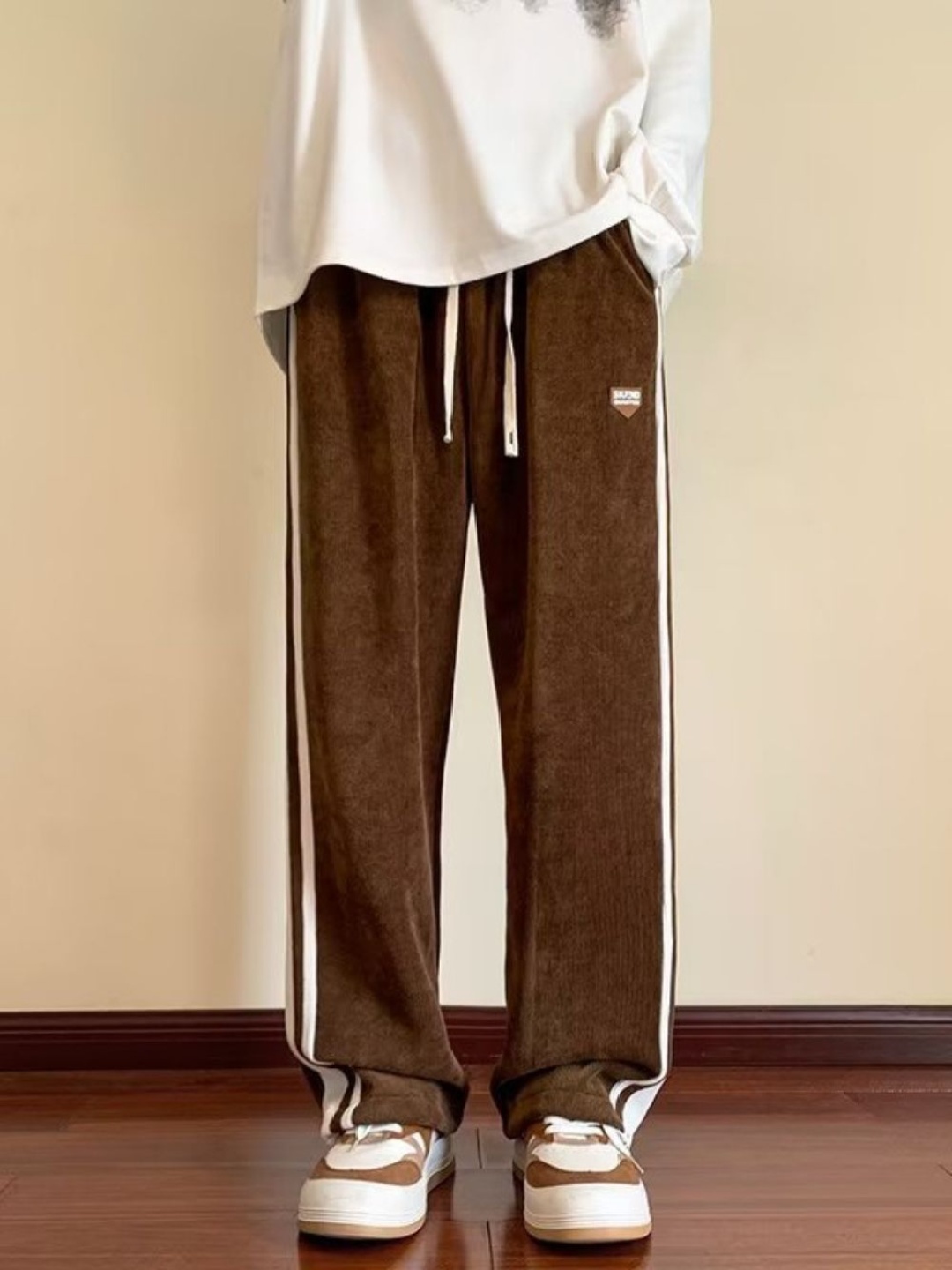 

StyleCast Men Straight Fit Trousers, Brown