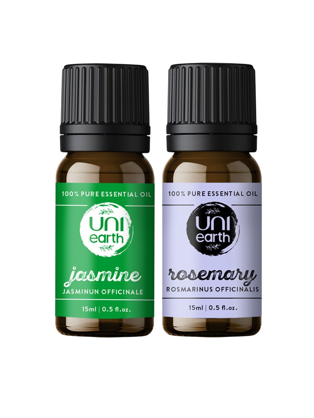 

Uniearth Set Of 2 Jasmine & Rosemary Essential Oils - 15 ml Each, Na
