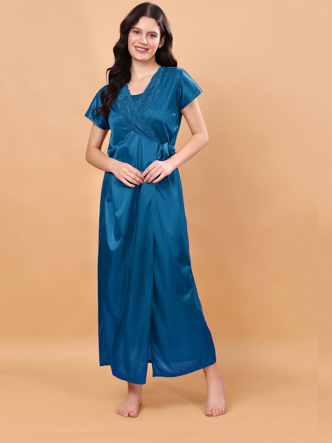 

CHUI MUI Maxi Nightdress, Blue