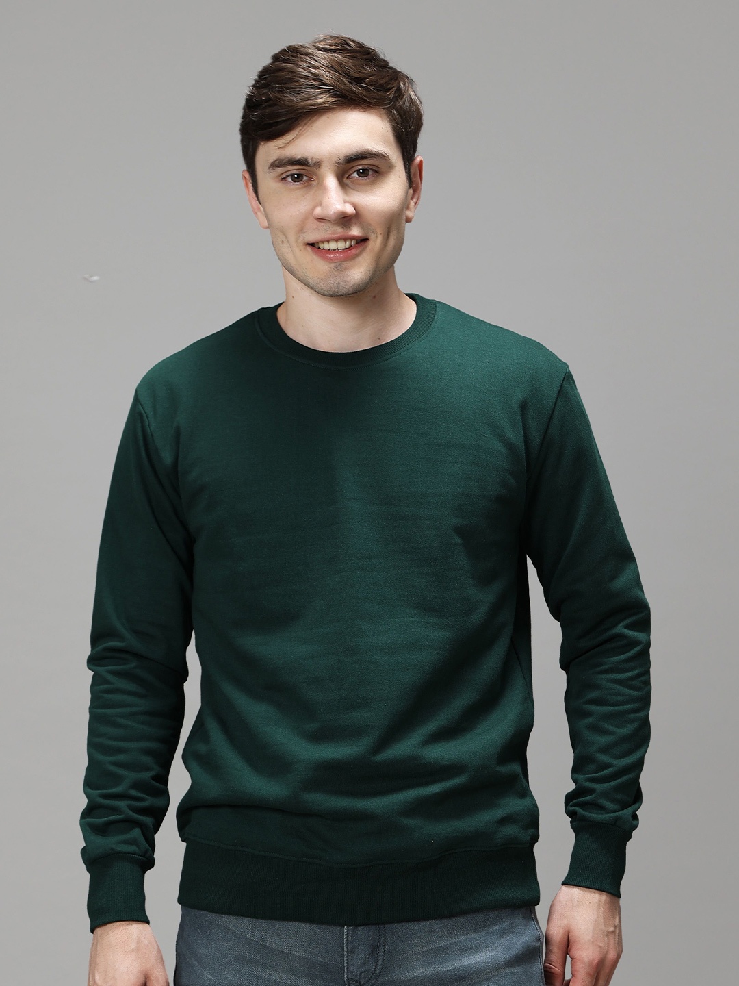 

GREEN AGE Men Round Neck Sweatshirt